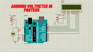 Arduino voltmeter in Proteus