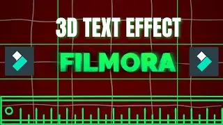 Create 3D text effect With Perfect Alignment In Filmora | Ruler & Guide Feature |
