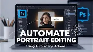 Automate portrait editing using Photoshop Autoloader and Actions
