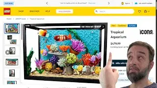 Almost $500 for this LEGO Tropical Aquarium set! No glass, not very big 