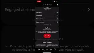How To View Impressions On Pinterest Mobile #shorts #tutorials #howto