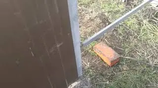 Распашные ворота и калитка своими руками.