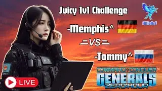 🔴 Live Command and Conquer, Zero Hour 16gmt -Memphis^ vs -Tommy^ 1v1 Challenge