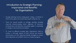 INTRODUCTION TO STRATEGIC PLANNING IMPORTANCE AND BENEFITS FOR ORGANIZATIONS