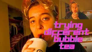 Trying boba from Daily Tea