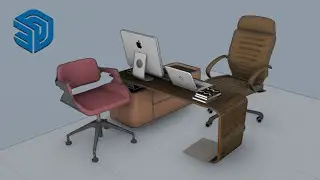 Office timelapse video SketchUp Model