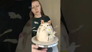 Торт "Котик" #kawaii #cakedecorating #cat