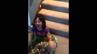 Stair slide!
