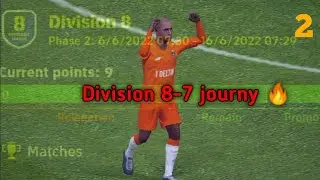 Division 8-7 journy 🔥 | Road to division 1 series 💥 |#efootball #efootball2022 #efootball22mobile