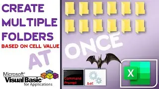 Create Multiple Folders Based on Cell Value Using Excel VBA and Batch File