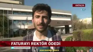 Rektörden Öğrenciye Jest Faturayı Rektör Ödedi 2017
