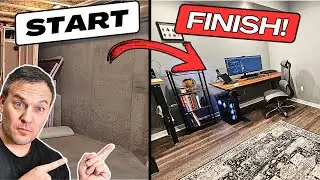 Finishing A Room In My Basement Start To Finish || FINAL REVEAL