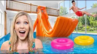 I Built a WATERPARK in My House!