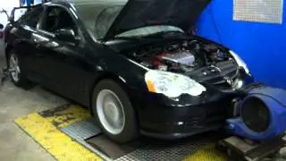 stock 02 rsx with K20A2 swap dyno tuning