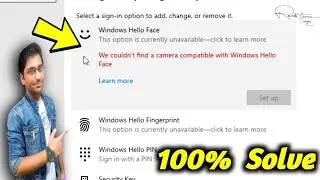 We couldn’t find a camera compatible with Windows Hello Face In Windows 10 /11