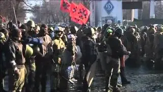 Евромайдан Киев 18 02 2014 Город в огне и дыму