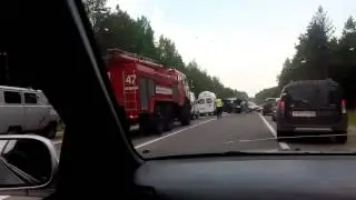 Авария на трасе Арзамас 19.06.2016 года
