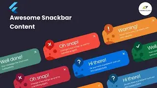 Flutter Tutorial || Flutter Custom Snackbar Error Message - Flash Message