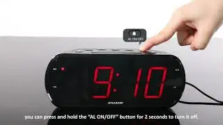 ANJANK AC180 Large Number Radio Alarm Clock