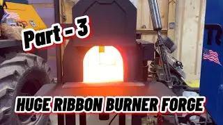 Making a ribbon burner forge - Part 3