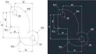 Autocad Drawing Excercise - 12 in Hindi /Autocad Tutorial/2d Drawing/Autocad Design