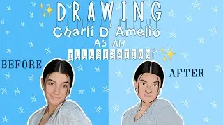Drawing Charli D'Amelio as an illustration?!  | ibis paint x