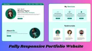 Fully Responsive Personal Portfolio Website using HTML CSS and JavaScript | Portfolio Website HTML