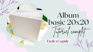 TUTO COMPLET ALBUM BASIC 20*20 | On utilise toutes les chutes | Facile | Version 2022 | Chat Scrap
