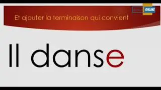 le présent des verbes du 1er groupe
