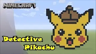 Minecraft: Pixel Art Tutorial and Showcase: Detective Pikachu