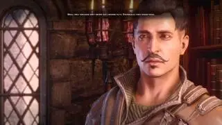 Mackinon meets Dorian for the first time at Skyhold.