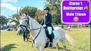 Claras 1. Reitturnier auf ihrem Pony 😍 Aufregender Tag auf Ponyhof | Mamiseelen