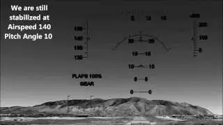 GE F-16 flight simulator Demo: Stabilized Approach