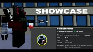 Skibid Toilet Siege Defense Flamethrower Showcase (Fast) 