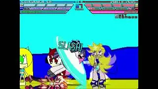 MUGEN Fight - Cure Black EX & Cure White EX vs. Panty Anarchy Plus & Stocking Anarchy