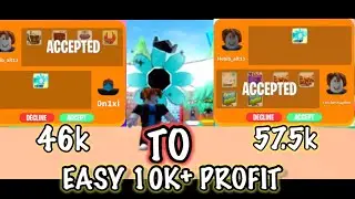 TRADING FOR SHINY DEMON FLOWER THAN TRDAING IT FOR A 10,000%+ WIN in Science Simulator