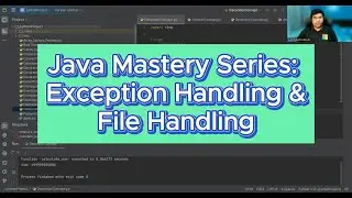 Java Mastery Series: Exception Handling and File Handling Explained !!!