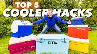 Top 5 Camp COOLER HACKS - Tips & Tricks to Improve your Camping Trip