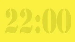 22 minute yellow countup timer | Cronômetro de 22 minutos amarelo