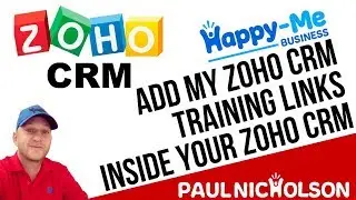 Add My Zoho CRM Training Links Inside Your Zoho CRM
