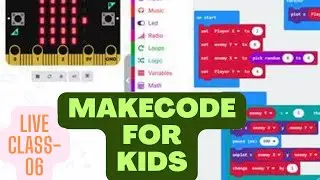 Python Coding For Kids|Live Class-06| Code Syntax, For Loop, Define Function| Intro-MakeCode Project
