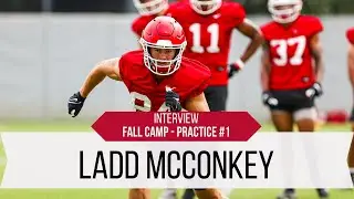 Ladd McConkey gives his health status, describes UGA's receiver depth