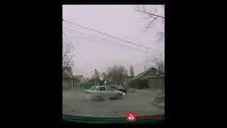 Drove into the back! CAR CRASH! Dash cam! #shorts