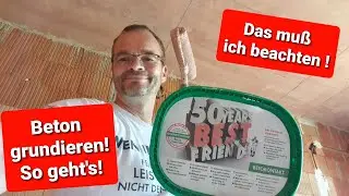 Betondecken grundieren mit Betokontakt! So geht's Schritt für Schritt mit dem #Knauf_Klassiker!#DIY