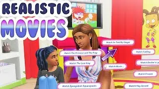 REALISTIC MOVIES MOD & DISNEY ROOMS FOR KIDS (midnitehearts)| The Sims 4