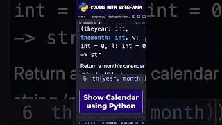 Print a Calendar in Python with only 4 LINES of Code 