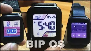BipOS for Amazfit Bip smartwatch with Music control, Games and apps: Installation and Overview!