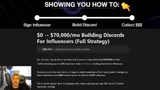 Strategy Revealed: $70,000 Per Month Building Discords For Influencers