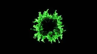Green Shockwave VFX effect black screen