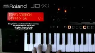 Roland JDXI Legato and Portamento Settings